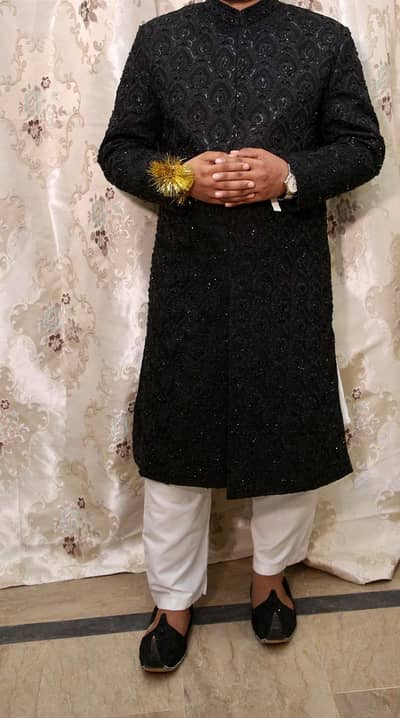 shairwani with qullla  qussa