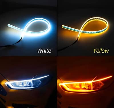 Universal Bike Strip Light Dual Color Turn Signal For Bike, Motorcycle