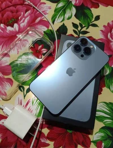 iphone 13pro max 256gb whtsp number 03298995345