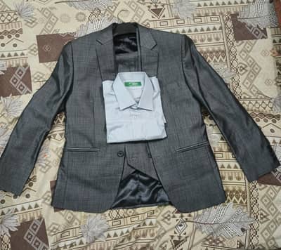 Three-Pc Suit with Shirt