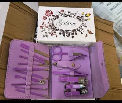 Face, Hand & Foot Care Kit / 16 Piece Professional Manicure Set
