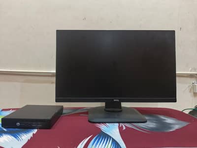 hp elite desk with moniter 24 inch