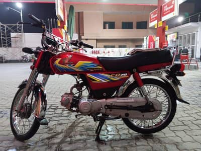 Honda CD 70 Model 2021 KM' Driven 28,635 Call 0309 - 7678316