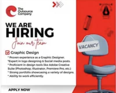 Job Graphic Designer Required - Urgent Hiring (Male & Female)