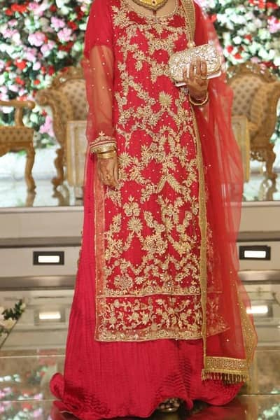Pink Net Frock with Inner & Net Dupatta – Elegant Party Wear