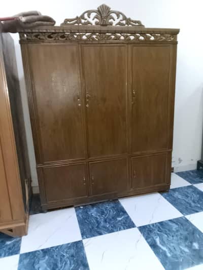 wood wardrobe for sale in very good condition