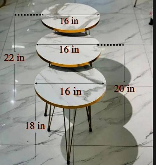 Table set | 3 step Table Set | Table 1