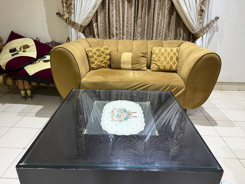 sofa set 6 seater walvet sofa with chairs 0