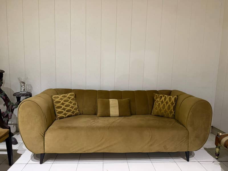 sofa set 6 seater walvet sofa with chairs 2