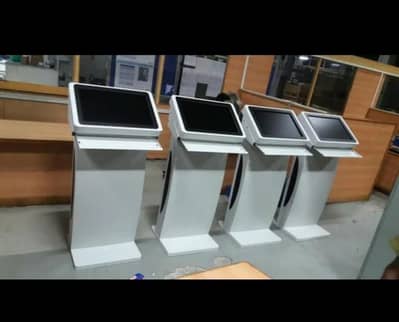 Digital Kiosk standee-Ticket Dispensor-Qmatic system-Touch led display