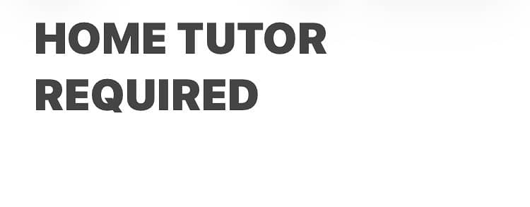 Igcse tutor required