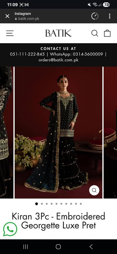 Batik sharara dress 3 piece brand new(tagged)