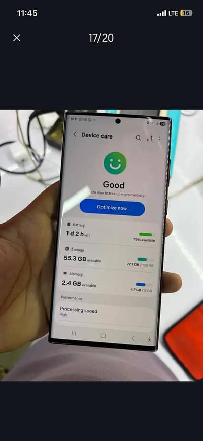 samsung glaxay s 22 ultra offical pta physical  plus esim 8/128