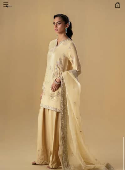 Ethnic three piece stitched dress