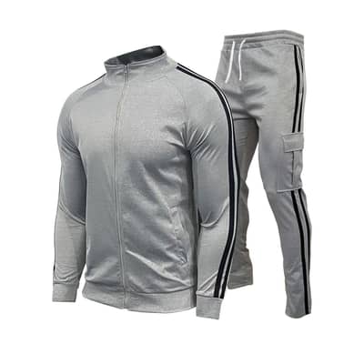 Men's Cardigan collar sports suit