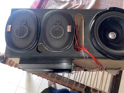 V18 HI-FI BT car amplifier  with Kenwood speaker