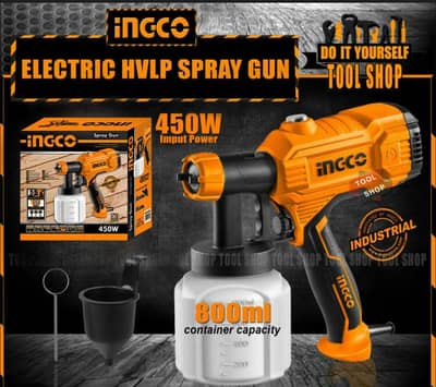 Electric spray paint gun 450w ingco
