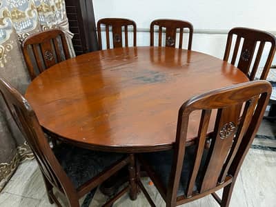 6 chairs Dining Table