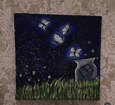 butterflies painting