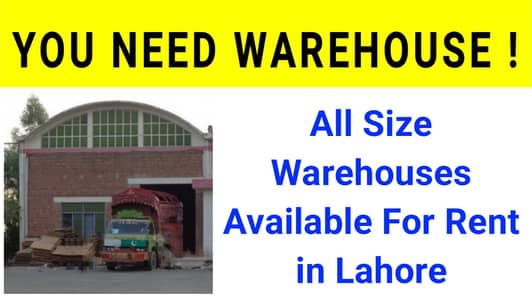 On Main Multan Road Warehouse or Factory For Rent