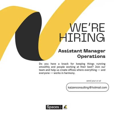 Assistant Manager Operations Required