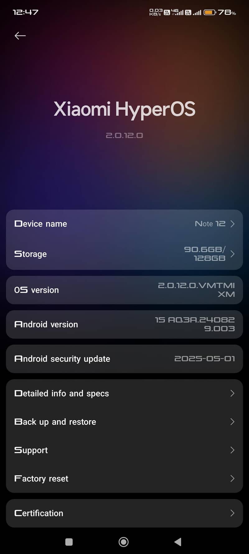 ( Xiaomi] Redmi Note 12 6