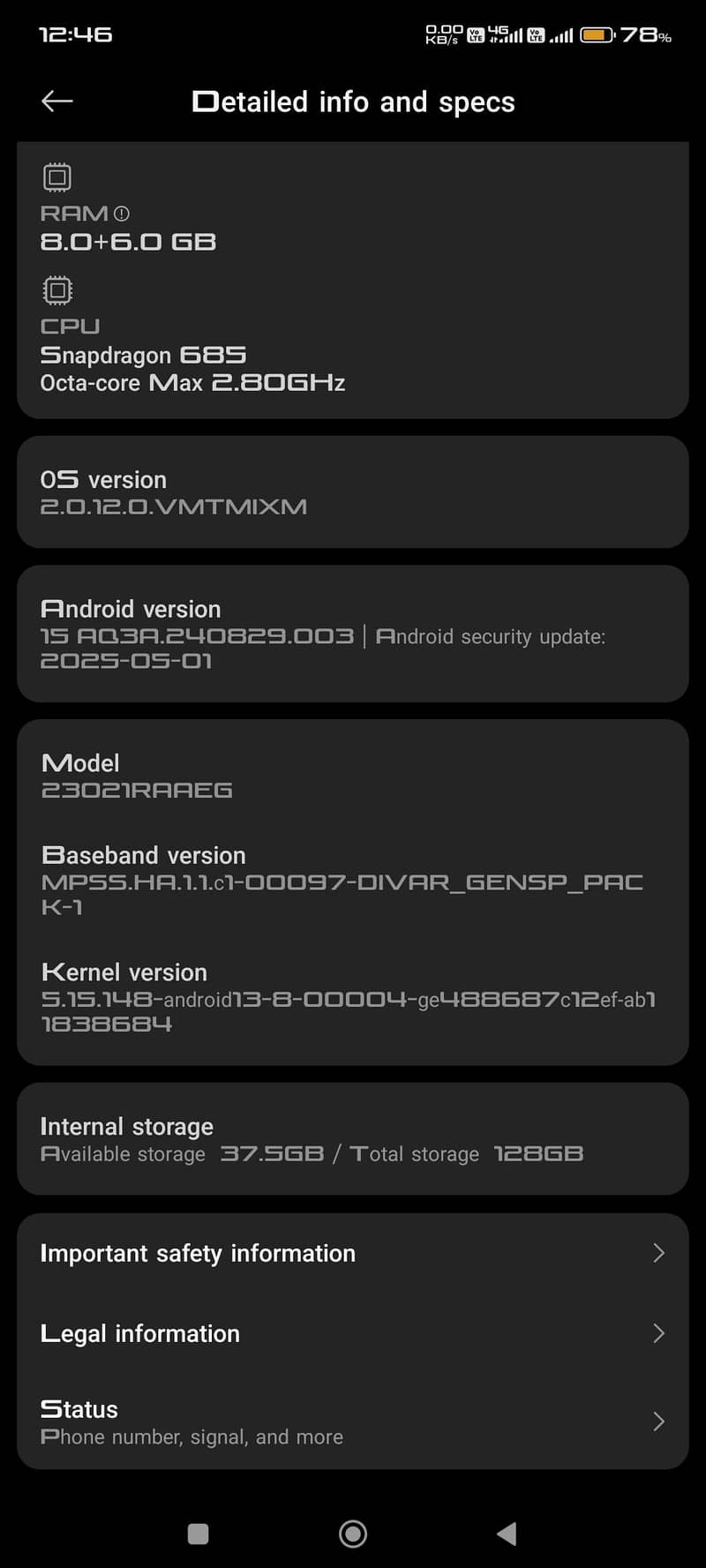 ( Xiaomi] Redmi Note 12 12