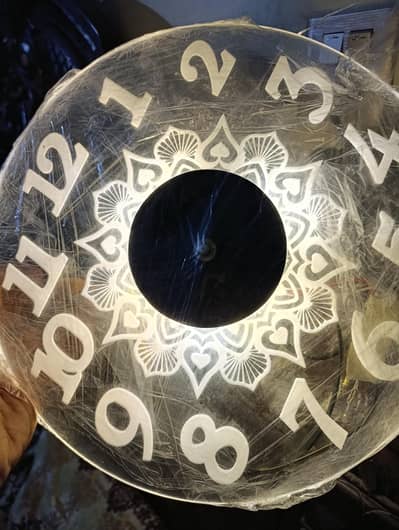 wall clock with light L. E. D light