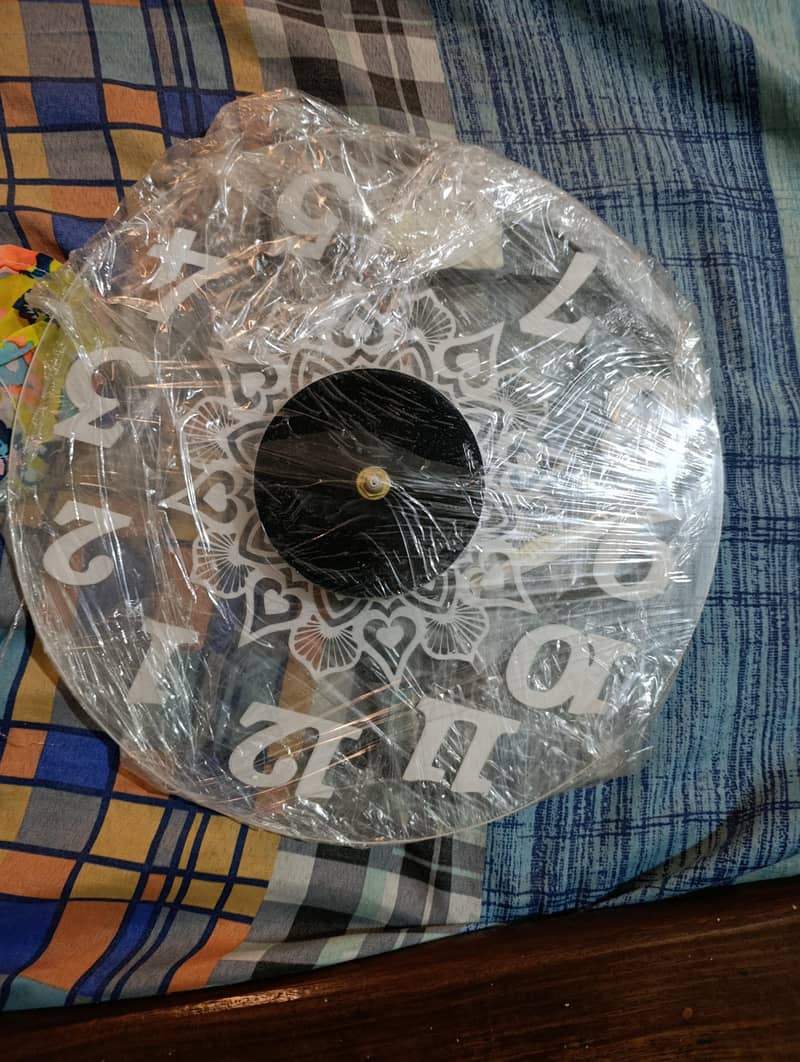 wall clock with light L. E. D light 1