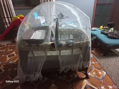 Foldable Baby Crib for 0-6 Years Old Kids Baby Bed Parents Beside Beds