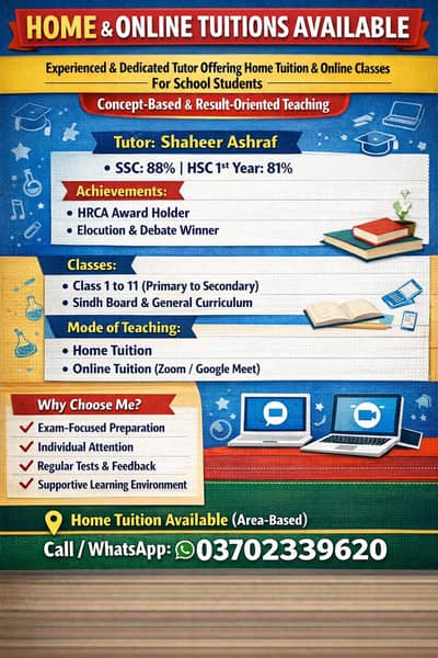 TUITION (HOME &ONLINE)