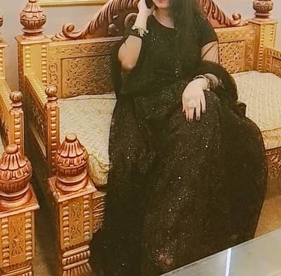 Party wear or bridal shower Black Maxi