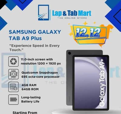 Samsung Galaxy a9plus tablet