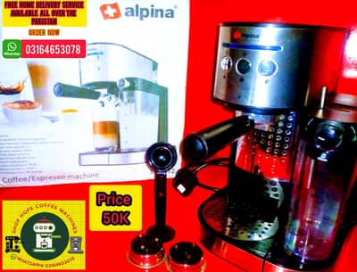 Switzerland imported Alpina Coffee Machine.  (Free Delivery Available)