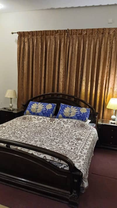 King Bed, Wooden Bed, Double Bed Set  For Sale
