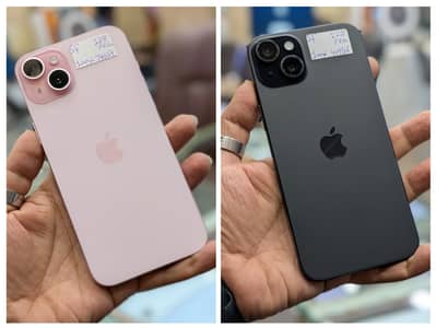 Apple Iphone 15 Plus Physical+E-SIM 128GB 100% Battery Health 3/4 Cycl