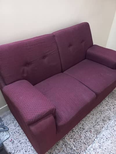 Wooden Sofa Set in Good Condition ( 2 Seater + 3 Seater )