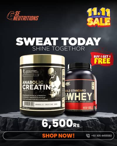 buy Creatine and get 1kg protein free