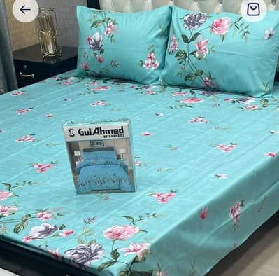 PCs Cotton Sotton  printed  Double bedsheet
