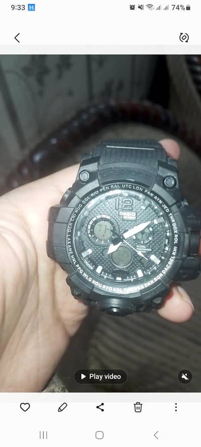 G shok casio watch