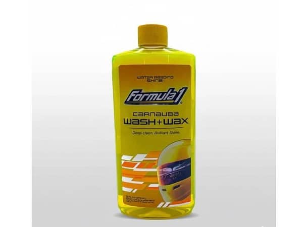 Formula 1 Carnauba Wash & Wax Shampoo 473ml – High Shine, Deep Clean & Paint Protection