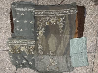 Unstitch heavy fancy 2 pcs suit