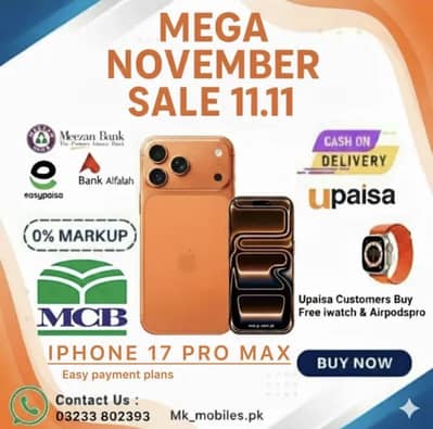 iPhone 17 pro Max with easy payment plans