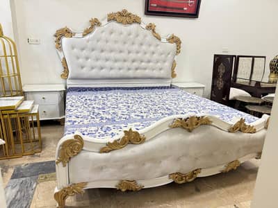 Bed Set -BedRoom Set -Double bed Set (2 Side and Dressing Table)