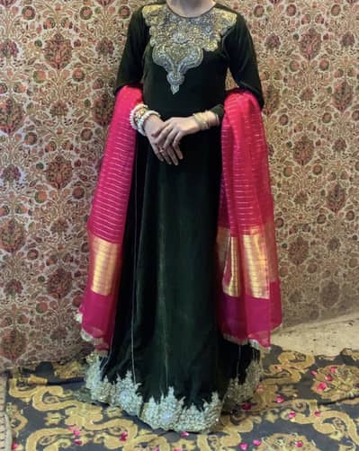 Ready to wear velvet frock