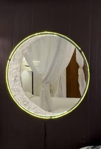 moon theme mirror hand made 38" by 38"