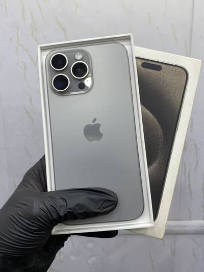 I phone 15 pro Max Factory Hk NON PTA 256 GB with Box 96% Battery