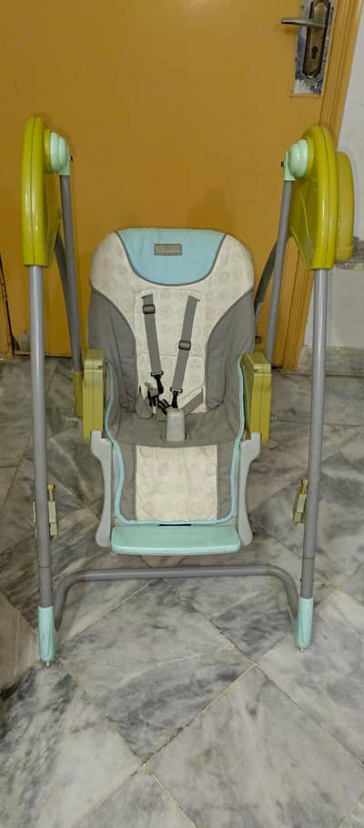 Baby high feeding and swing chair  (Imported)