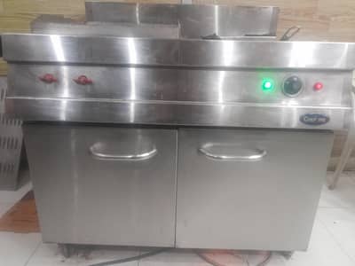 16 liter fryer + hot plat combine