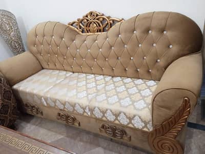 1 ,2 and 3 Seater sofa  , 2 small tables and 1 large Table